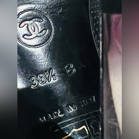 CHANEL heels with a leather ankle ties size 38.5 - Picture 11 of 15